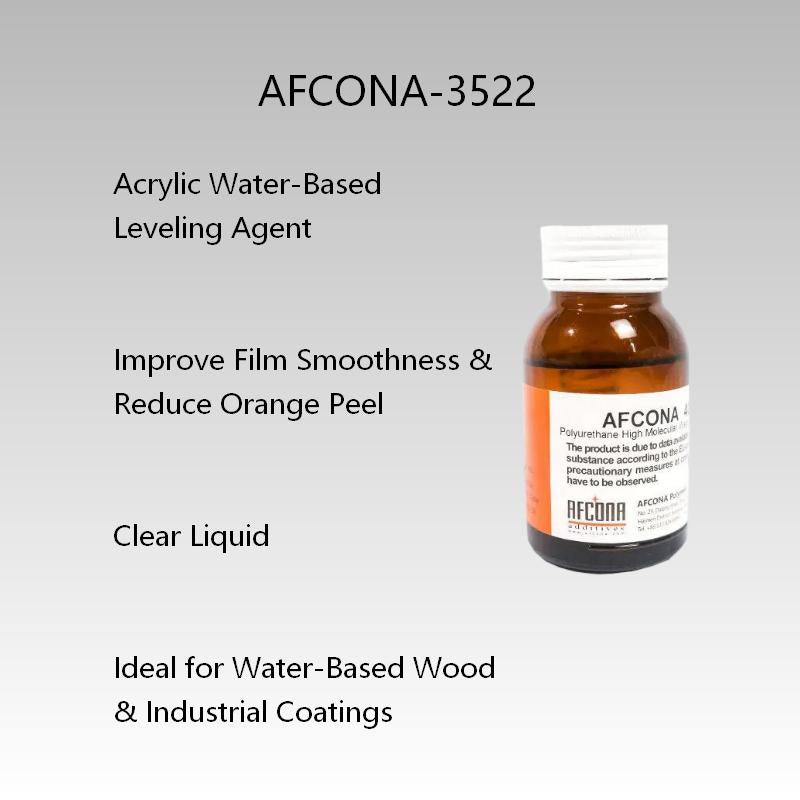 AFCONA-3522 Acrylic Water-Based Leveling Agent | Orange Peel Reduction | Wood & Industrial Coatings Additive