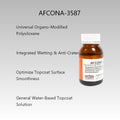 AFCONA-3587 Organo-Modified Polysiloxane Leveling Agent | Substrate Wetting | Anti-Crater | General Water-Based Topcoats