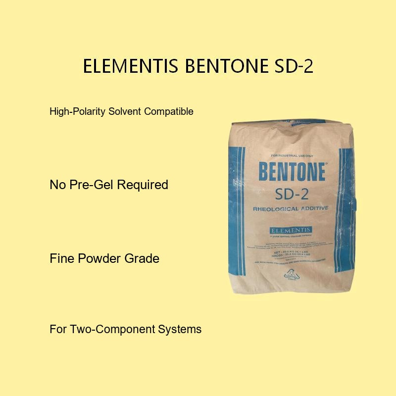 Elementis BENTONE SD‑2 Easy‑disperse Organoclay, Anti‑settling Rheology Additive for Medium‑High Polar Epoxy, PU Stoving & Automotive Coatings