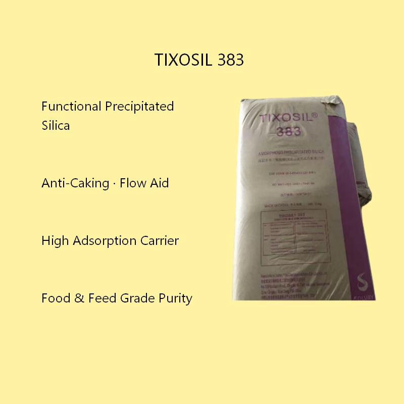 Solvay TIXOSIL 383 Functional-Grade Precipitated Amorphous Silica - Anti-Caking & Free-Flow Additive