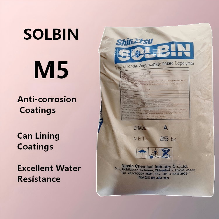 SOLBIN M5 ternary chlorinated vinyl acetate resin m5 anti-corrosion material filling coating building surface coating water resistance