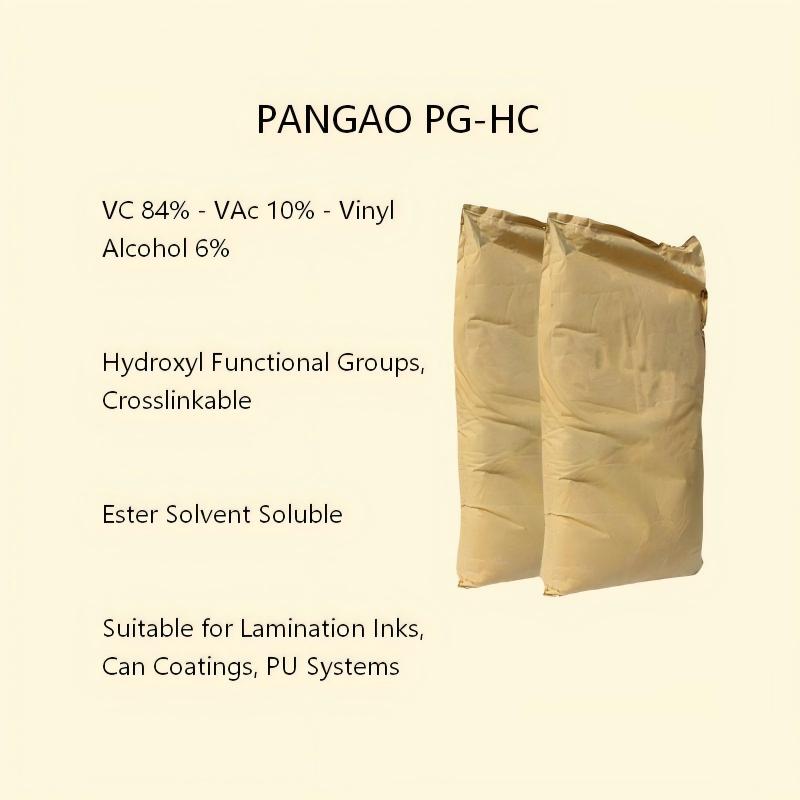 PANGAO PG-HC Ternary Hydroxyl VC-VAc Resin, Vinyl Alcohol Modified, for Plastic Lamination Inks, Can Coatings, High-Temperature Inks